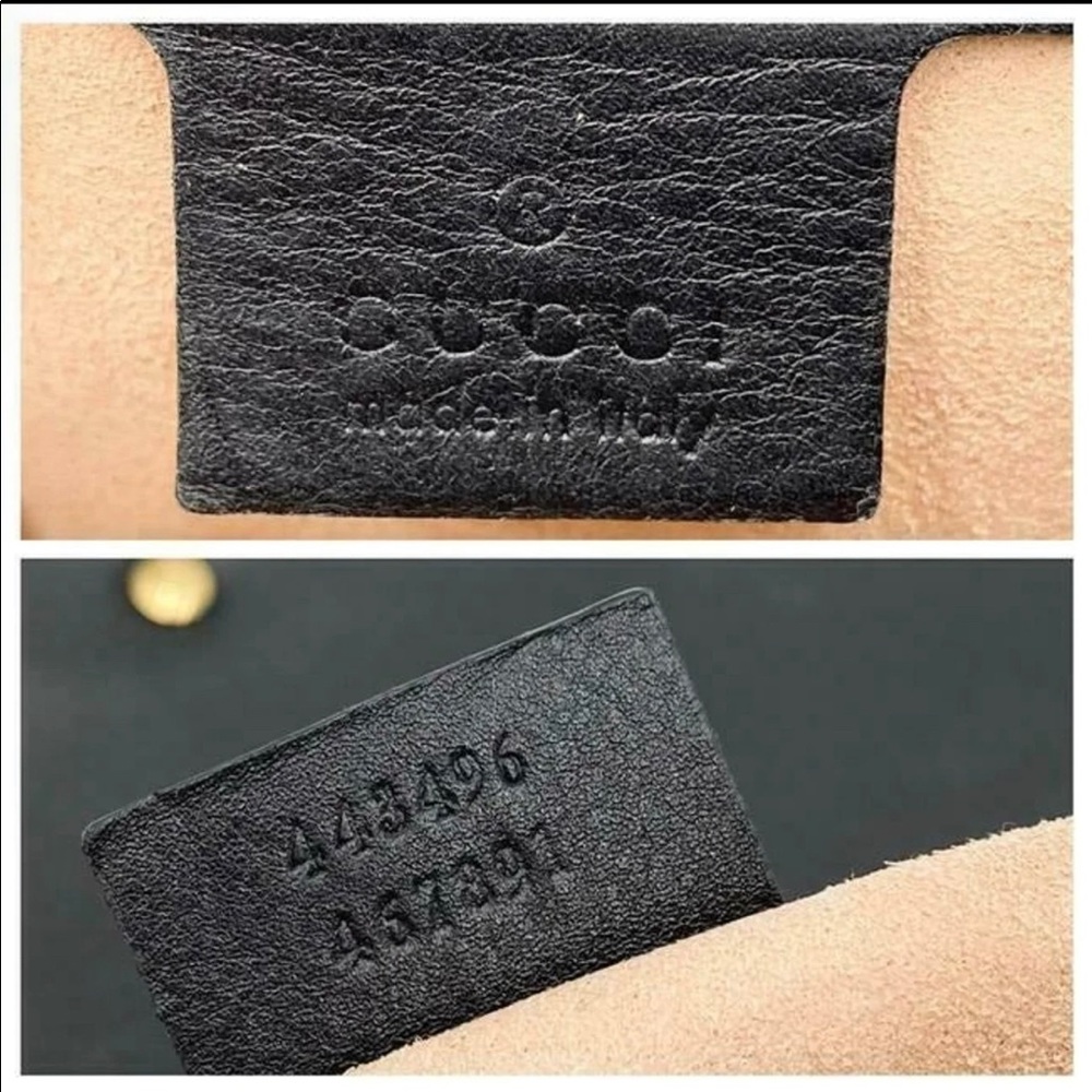 Sold on another site Gucci Marmont Matelasse medium black bag/crossbody - Picture 7 of 15